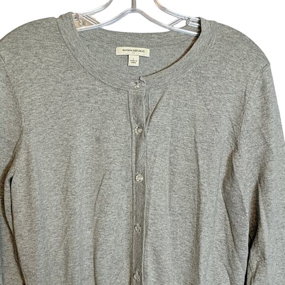 Banana Republic Cardigan Women's Large Gray - Picture 2 of 7